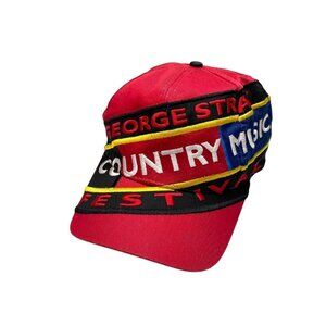 Vintage 90s George Strait Country Music Festival Snapback Hat Cap